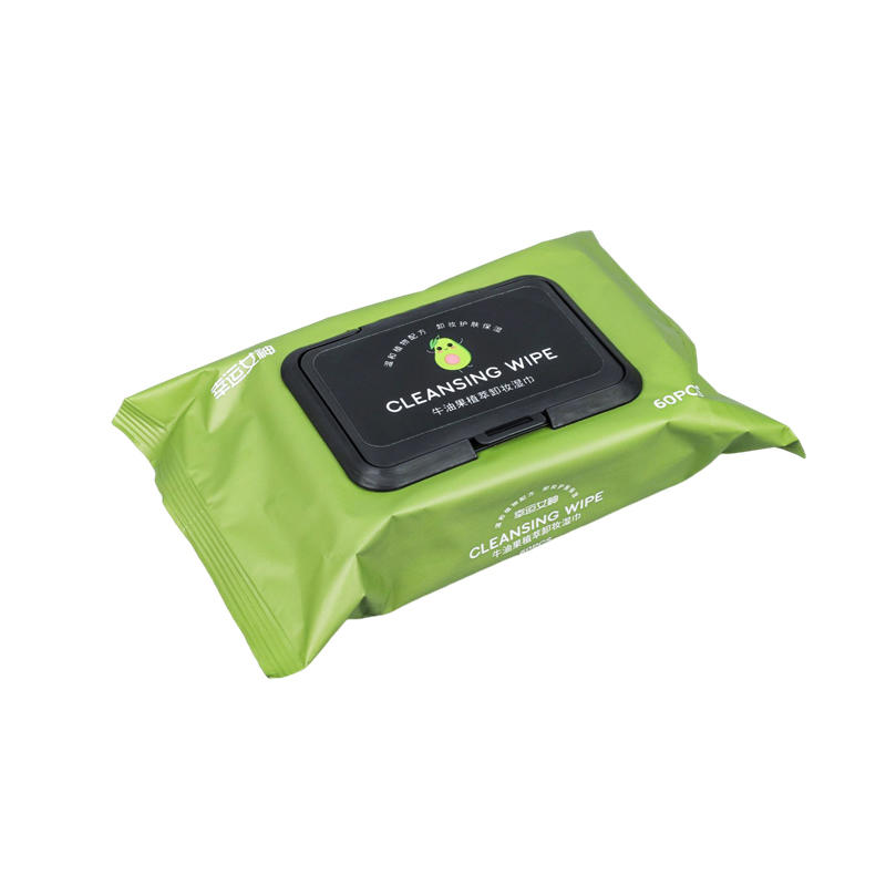 SJ08-LADY LUCK Avocado Series Cleansing Face Makeup Remover Wet Wipes