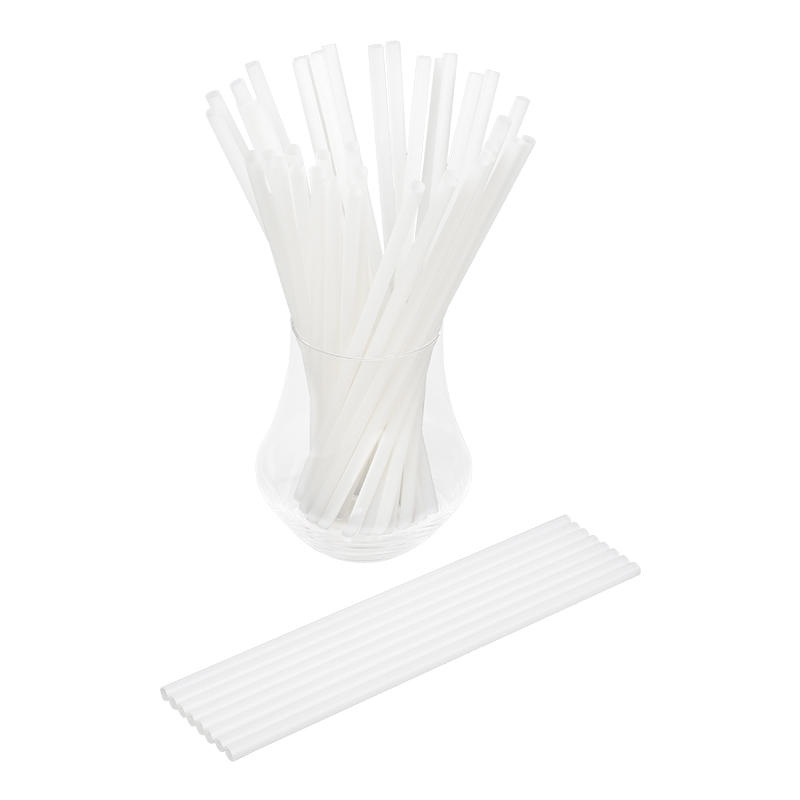 PLA02-JIAYAN Disposable Biodegradable White Straight PLA Drinking Straw