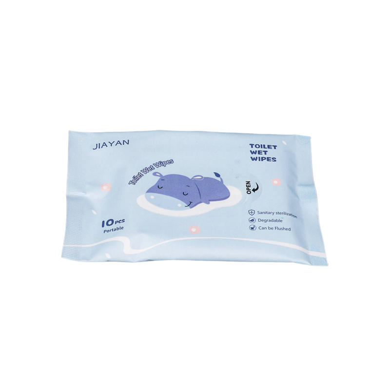 SJ11-JIAYAN Hippo Series Biodegradable Flushable Toilet Wet Wipes
