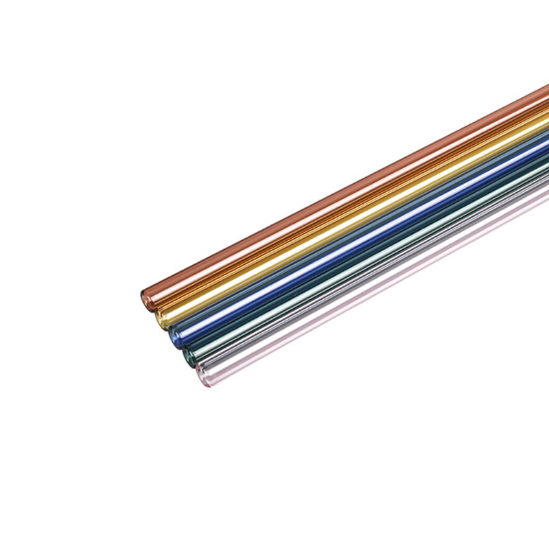 GS01-JIAYAN Multicolor Optional Flexible/Straight Glass Straw