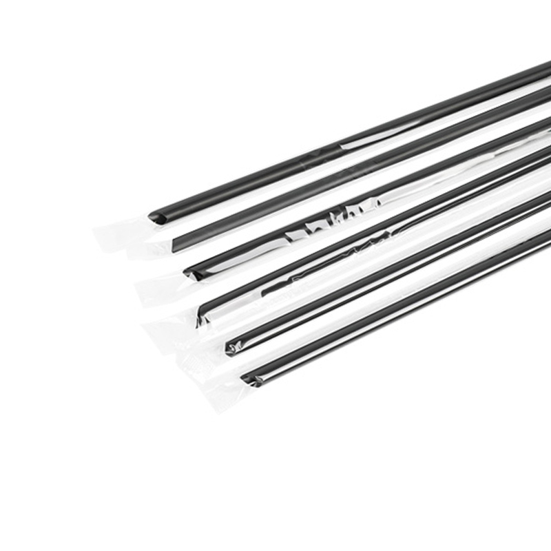 PP09-JIAYAN Plastic Sharp End Individual Film Wrapped Straight Drinking Straw 