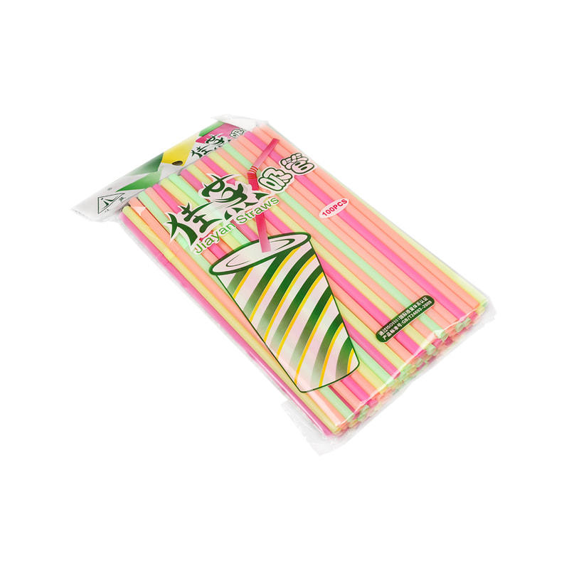 PLA01-JIAYAN Eco-Friendly Multi-color Optional Flexible PLA Drinking Straws