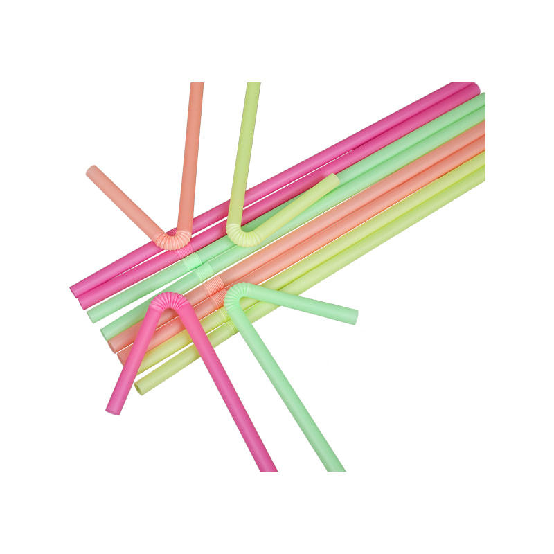 PLA01-JIAYAN Eco-Friendly Multi-color Optional Flexible PLA Drinking Straws