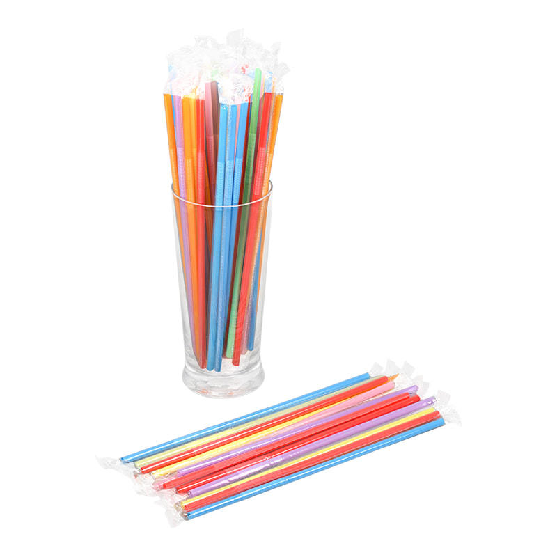 PP01- JIAYAN Artistic Flexible Straw Multi-color optional Plastic Drinking Straw