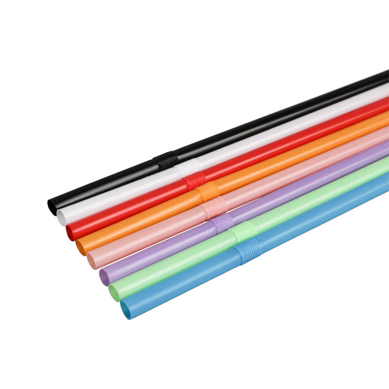 PP03-JIAYAN Flexible Straw Multicolor Optional Plastic Drinking Straw