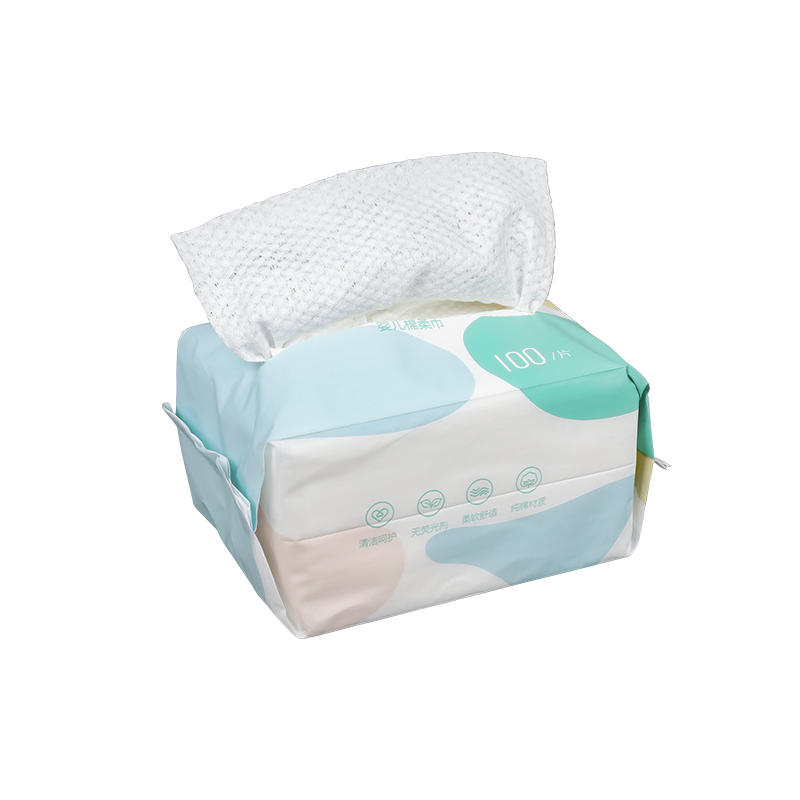 GJ01-Naive Baby Degradable 100 PCS Baby Disposable Face Towels
